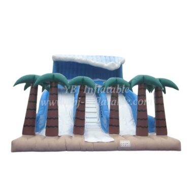 T8-205 Inflatable Slides Sea And Trees Giant Slide