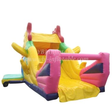 T8-262 Cartoon Inflatable Slide Giant Kid Game Slide