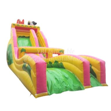 T8-275 Jungle Themed Inflatable Dry Slide For Kids Adults
