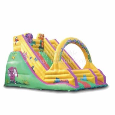 T8-283 Jungle Themed Inflatable Slide