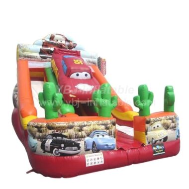 T8-346 Cars Inflatable Slide