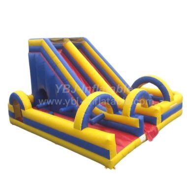 T8-380 New Design Inflatable Double Lane Dry Slide