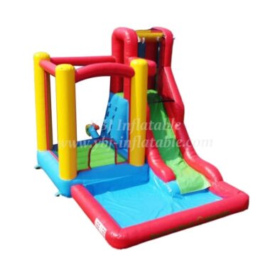 T8-3808 Inflatable Water Slide With Pool Kids Bounce Castle Small Combo Slide
