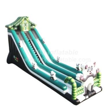 T8-4021B Inflatable Panda-Themed Bamboo Slide