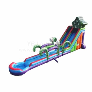 T8-4026B Panda Paradise Inflatable Water Slide With Built-In Pool