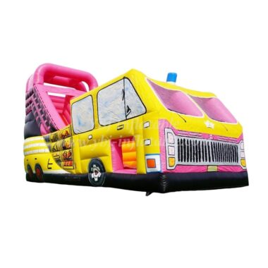 T8-457 Inflatable Firetruck With Slide