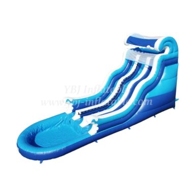 T8-623 Giant Inflatable Wave Slide With Pool