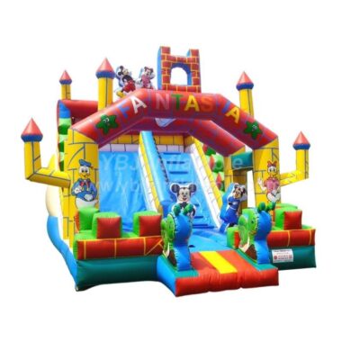 T8-834B Disney Mickey Mouse Donald Duck Inflatable Slide