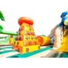 H3-1303 Tropical rainforest themed giant lizard inflatable park - Image 3