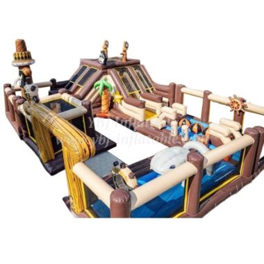 H3-1309 Pirate theme children’s giant inflatable park