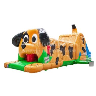 H5-3301 Puppyland themed giant inflatable challenge obstacle