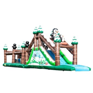 H5-3317 Ice World inflatable obstacle course
