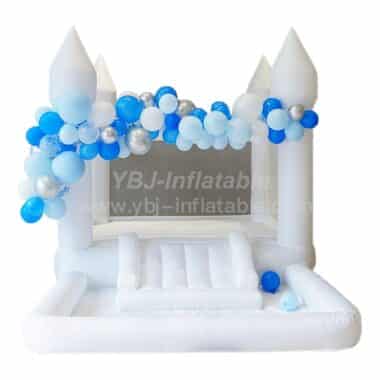 H1-1212 Inflatable White Bounce House