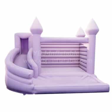 H1-1213 Lilac bouncing castle with slide