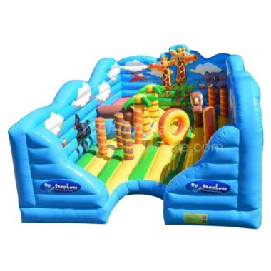 H3-1205 PVC Inflatable Fun City Bounce House Indoor