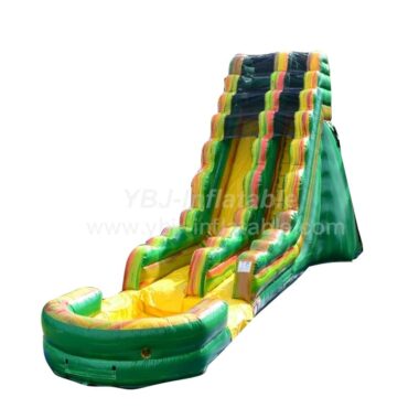 H3-2310 green big inflatable water slide