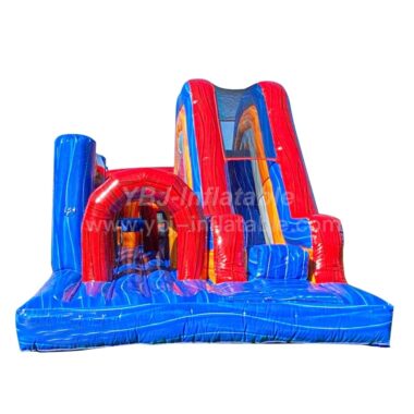 H4-3209 Inflatable challenge obstacle with slide