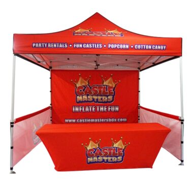 YF-00005 10×10′ Advertising Hexagon Folding Canopy Waterproof Gazebo Tent