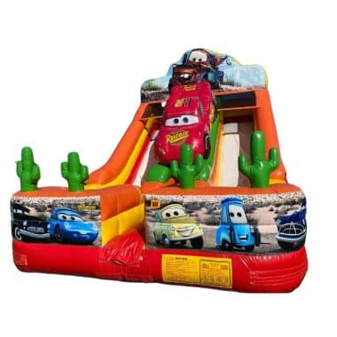 H3-2001 A giant commercial slide with a car theme