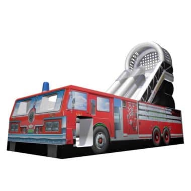 H3-2002 A giant commercial slide with a fire engine theme
