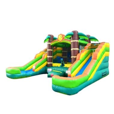H1-2100 Amazon themed double lane inflatable bouncer