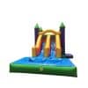 H1-2105 Castle theme inflatable bouncer with swimming pool - Image 3