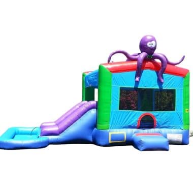 H1-2108 Children's Octopus Themed Inflatable Bounce Slide