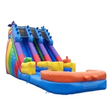 H2-2116 Children's inflatable rainbow color slide