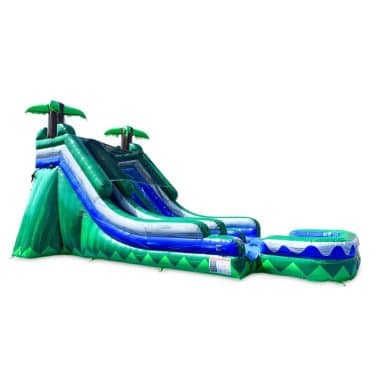 H2-2118 Coconut tree themed inflatable water slide