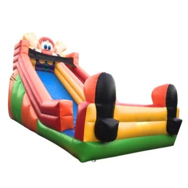 H2-1014 Commercial color Happy Clown inflatable single dry slide