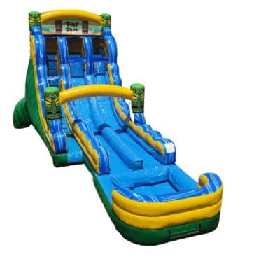 H2-2123 Commercial water slide and inflatable pool combination