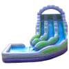 H2-2124 Curved two-lane commercial grade inflatable water slide - Image 2