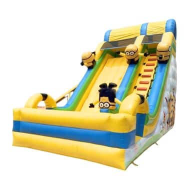 H2-1016 Custom PVC dry slide Inflatable Minions theme park water slide