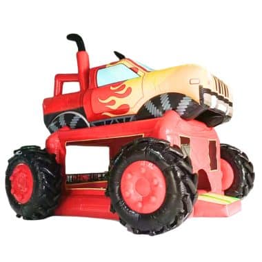 H1-0153 Fire engine theme inflatable trampoline