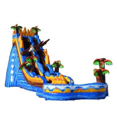 H3-2016 Floating theme inflatable pool slide