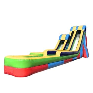 H2-2136 High and low double inflatable water slide