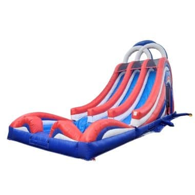 H2-2137 High quality commodity grade inflatable three-way water slide