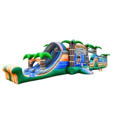 H3-3109 Jungle Adventure Inflatable Challenge with Slide