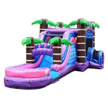 H1-2128 Jungle castle inflatable bounce house with slide