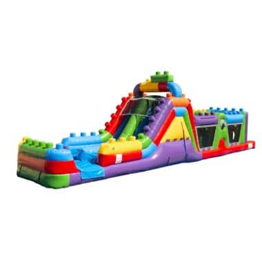 H3-3115 LEGO brick-themed inflatable challenge run