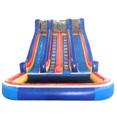 H3-2026 Large double slide inflatable water slide