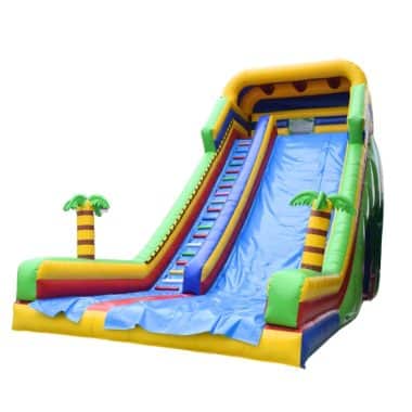 H3-2027 Large inflatable slide in green belt jungle