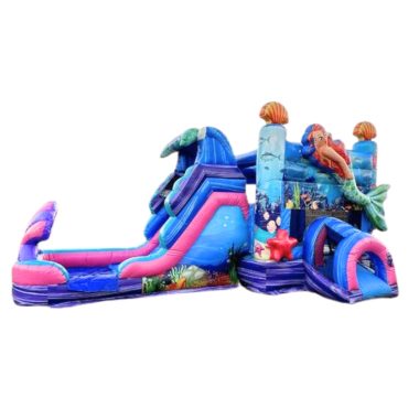 H1-2131 Mermaid themed inflatable bounce house