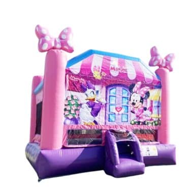 H1-0155 Pink Mickey inflatable trampoline