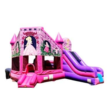 H1-2134 Pink princess theme inflatable bounce house