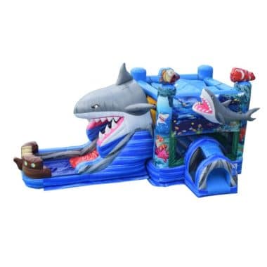 H1-2139 Shark Party Themed Inflatable Bounce House