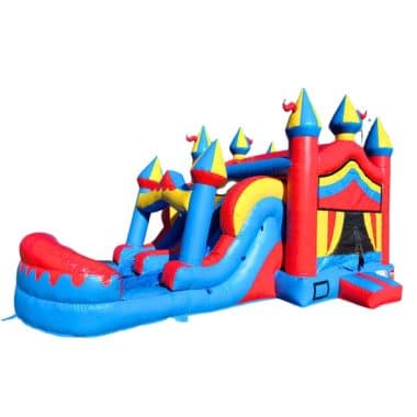 H1-1010 commercial inflatable bounce combo castle with slide