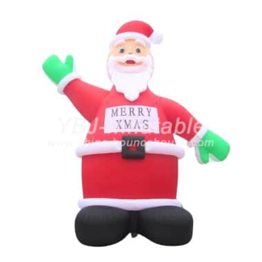 C1-115 8M Height Outdoor Giant Inflatable Christmas Santa Claus Decoration