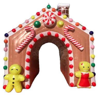 H7-2605 Giant inflatable gingerbread houses with LED lights