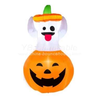 H3-0008 Inflatable Halloween pumpkin dress up model